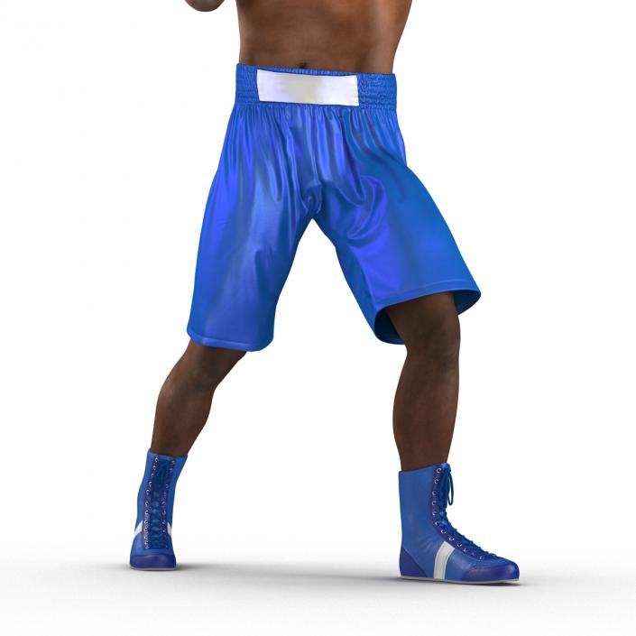 3D African American Boxer 2 Pose 3