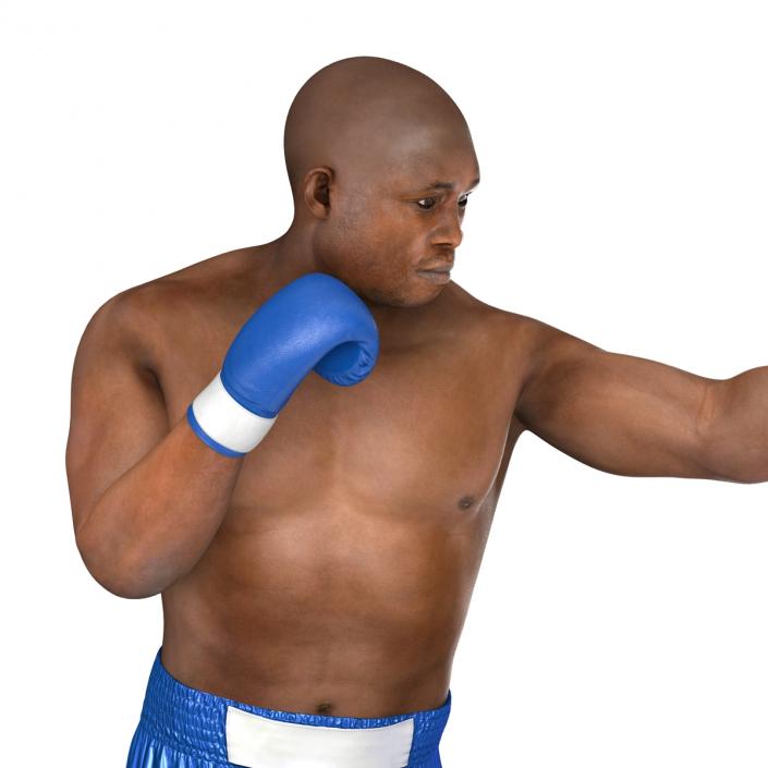 3D African American Boxer 2 Pose 3