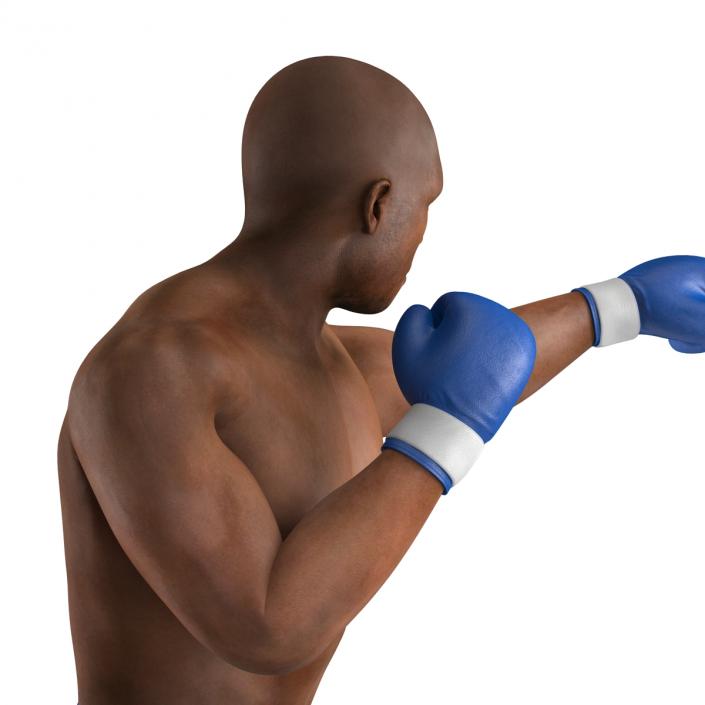 3D African American Boxer 2 Pose 3