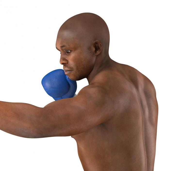 3D African American Boxer 2 Pose 3