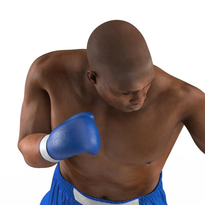 3D African American Boxer 2 Pose 3