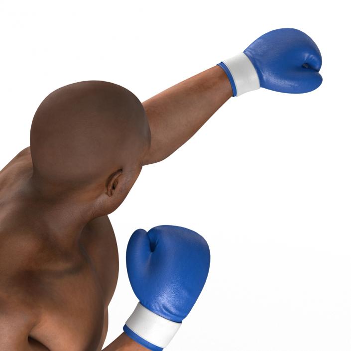 3D African American Boxer 2 Pose 3