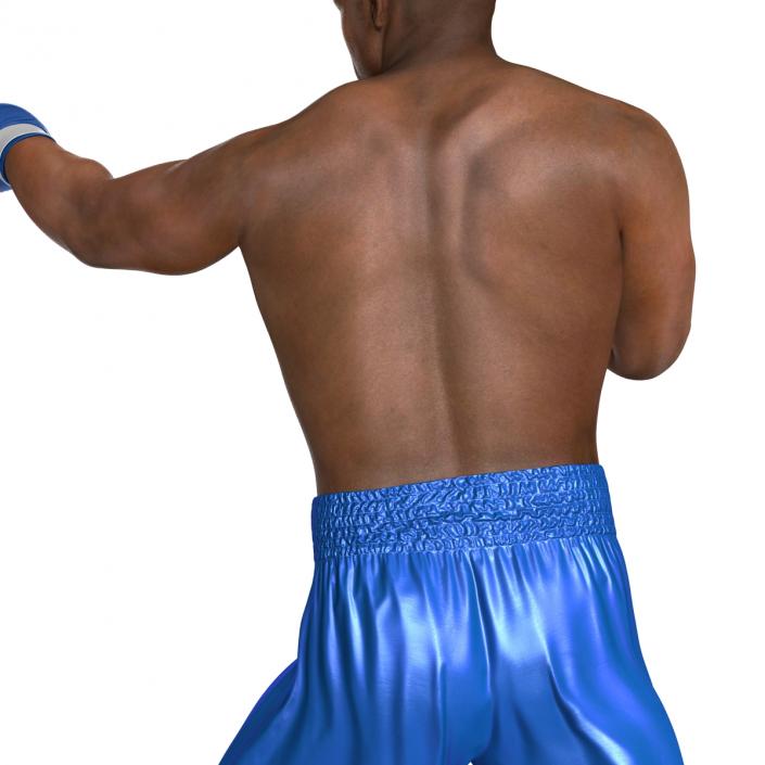 3D African American Boxer 2 Pose 3