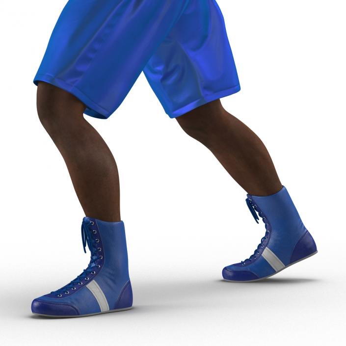 3D African American Boxer 2 Pose 3