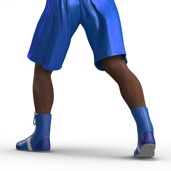 3D African American Boxer 2 Pose 3