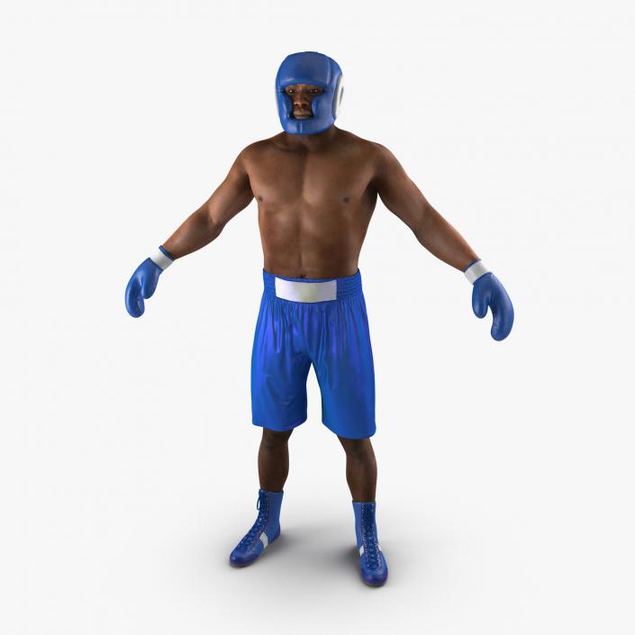 African American Boxer 3D