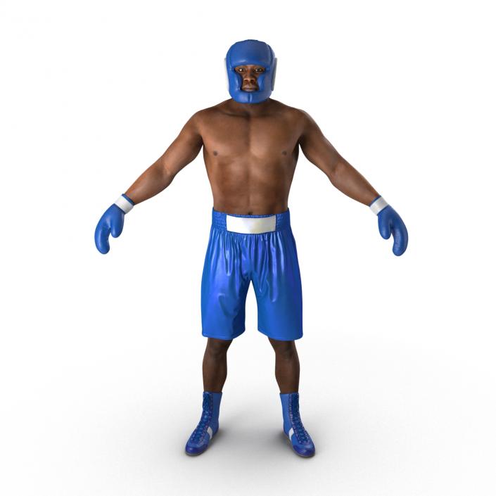 African American Boxer 3D