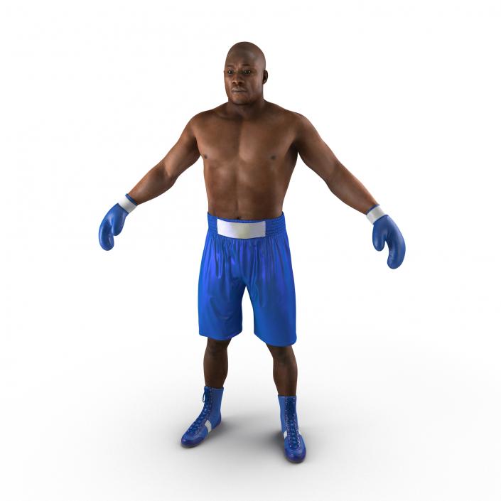 African American Boxer 2 3D model