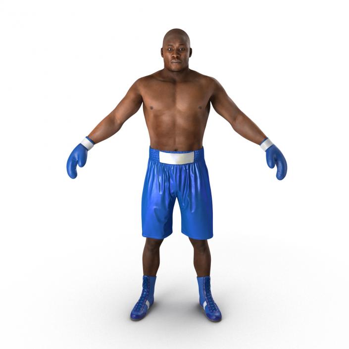 African American Boxer 2 3D model