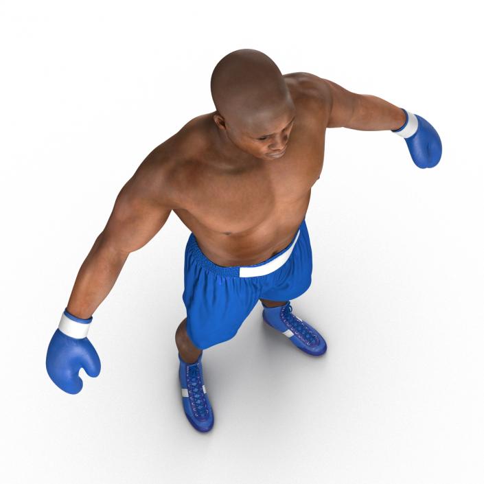 African American Boxer 2 3D model