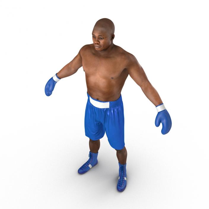 African American Boxer 2 3D model