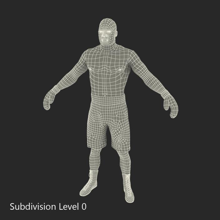 African American Boxer 2 3D model