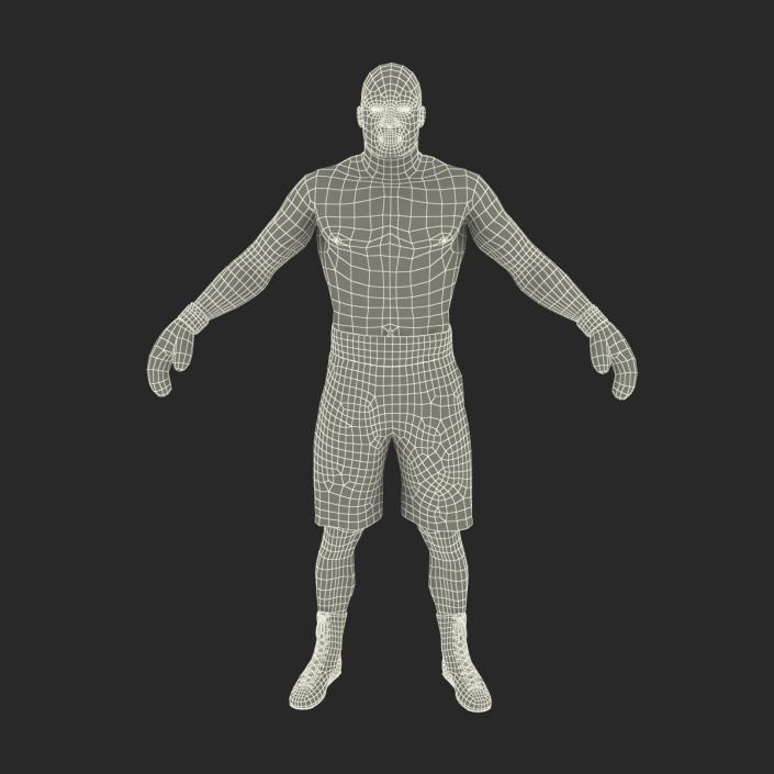 African American Boxer 2 3D model