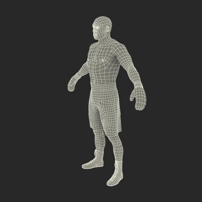 African American Boxer 2 3D model