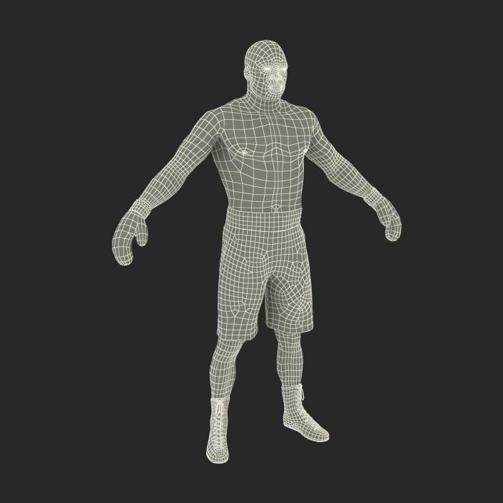 African American Boxer 2 3D model