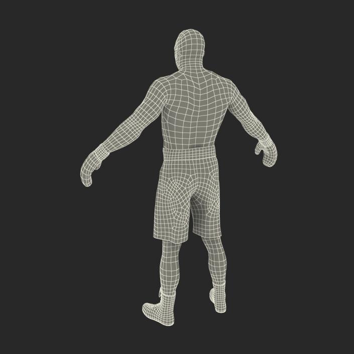 African American Boxer 2 3D model