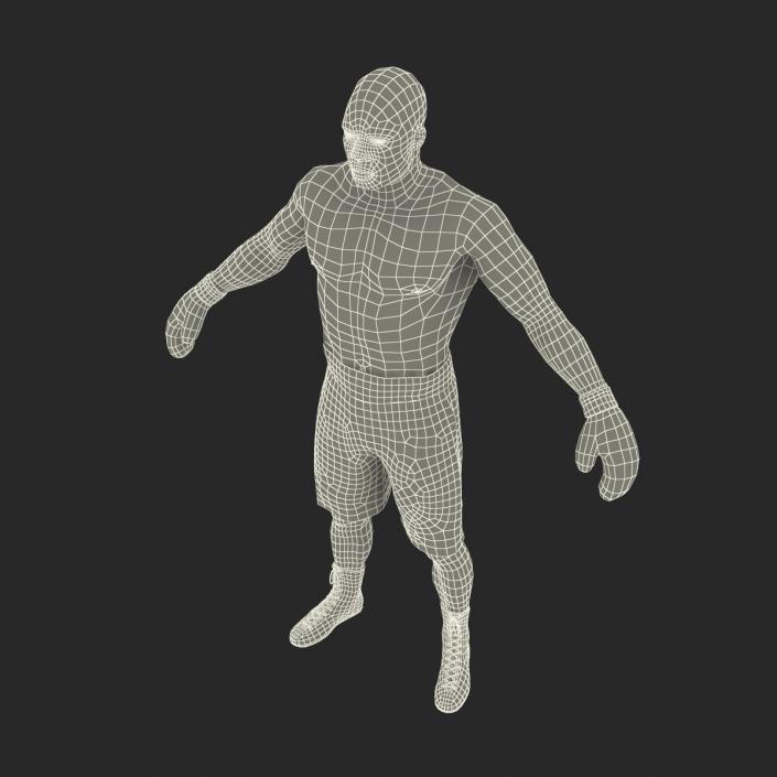 African American Boxer 2 3D model