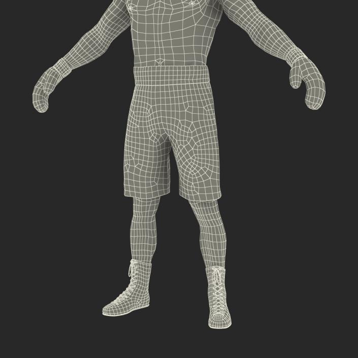 African American Boxer 2 3D model