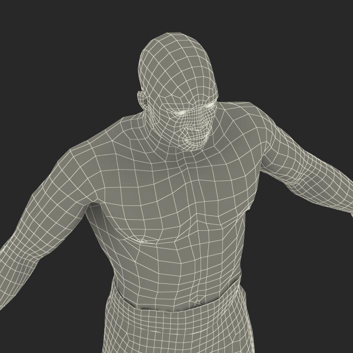 African American Boxer 2 3D model