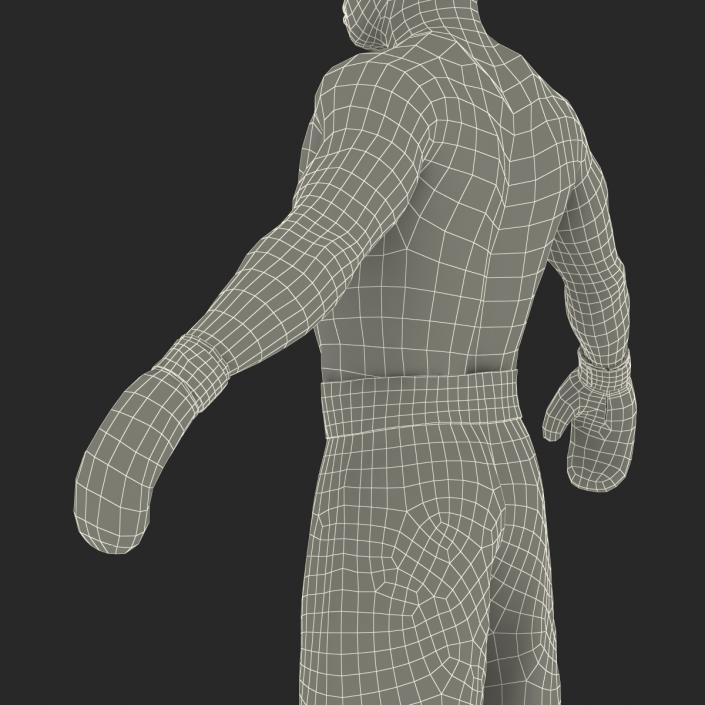 African American Boxer 2 3D model