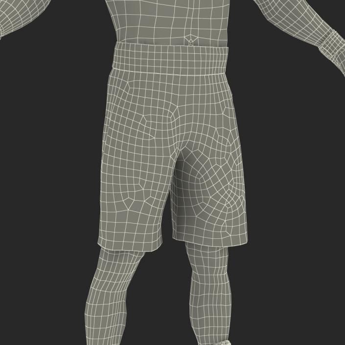 African American Boxer 2 3D model