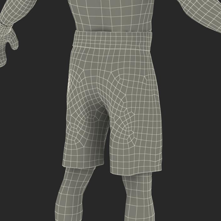 African American Boxer 2 3D model