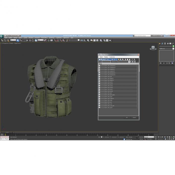 3D US Military Vest