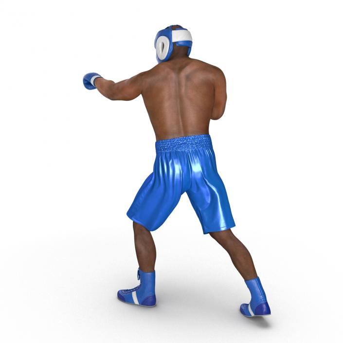 African American Boxer Pose 3 3D model