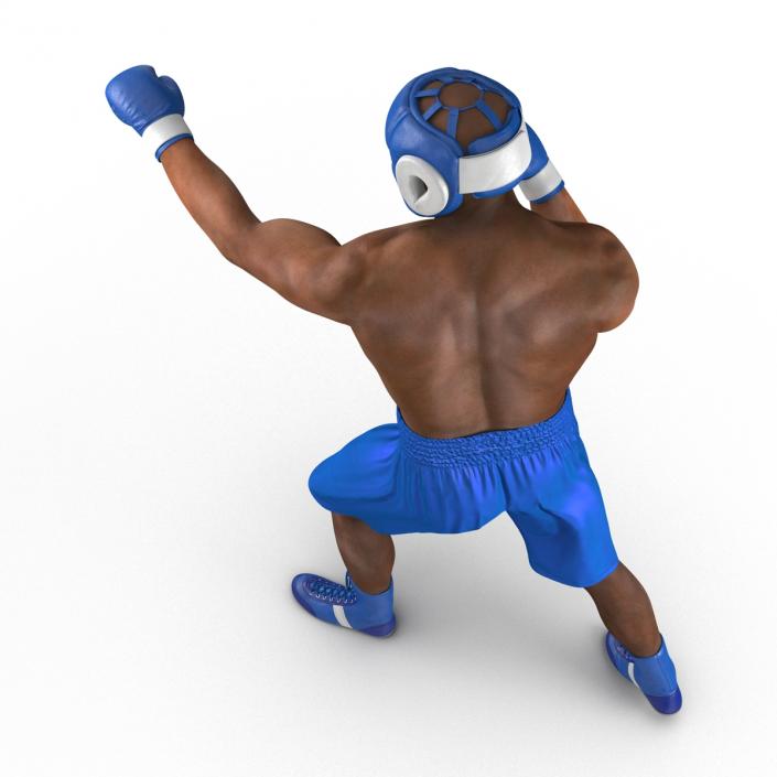 African American Boxer Pose 3 3D model