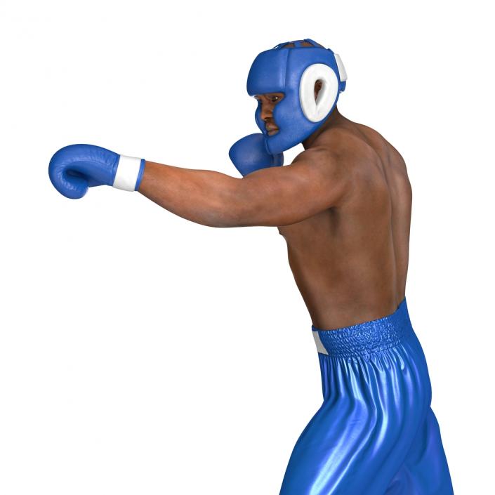 African American Boxer Pose 3 3D model