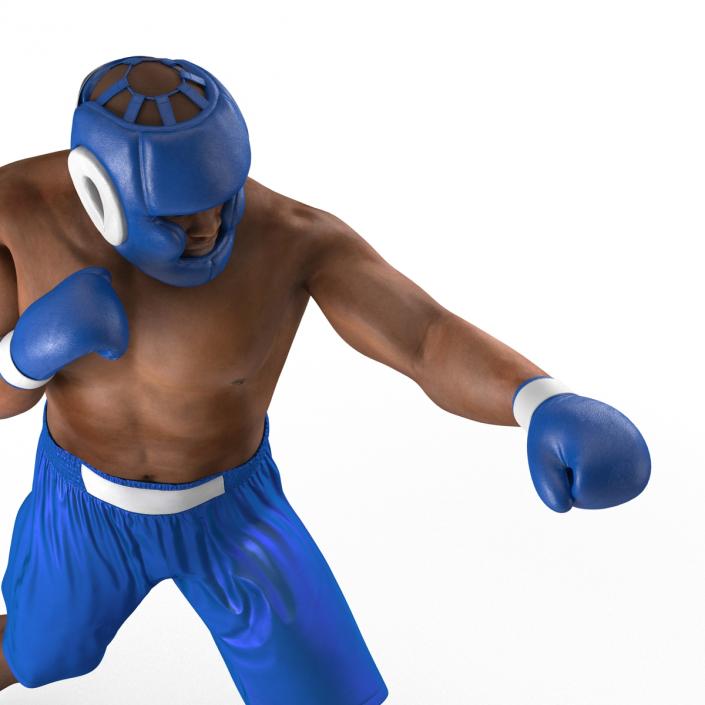 African American Boxer Pose 3 3D model