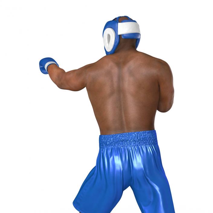 African American Boxer Pose 3 3D model