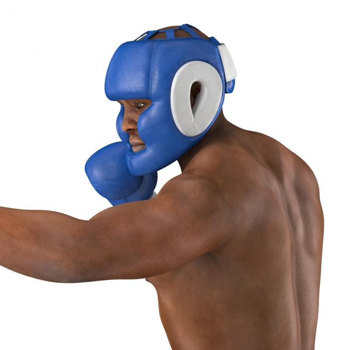 African American Boxer Pose 3 3D model