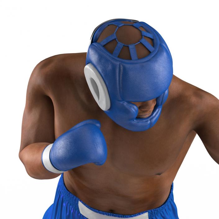 African American Boxer Pose 3 3D model