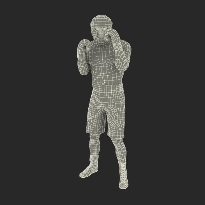 African American Boxer Pose 2 3D model