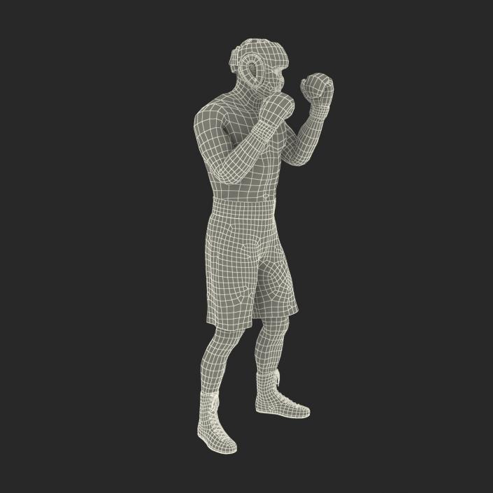 African American Boxer Pose 2 3D model