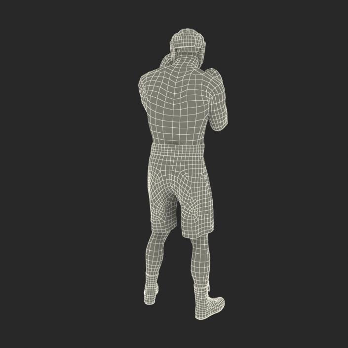 African American Boxer Pose 2 3D model