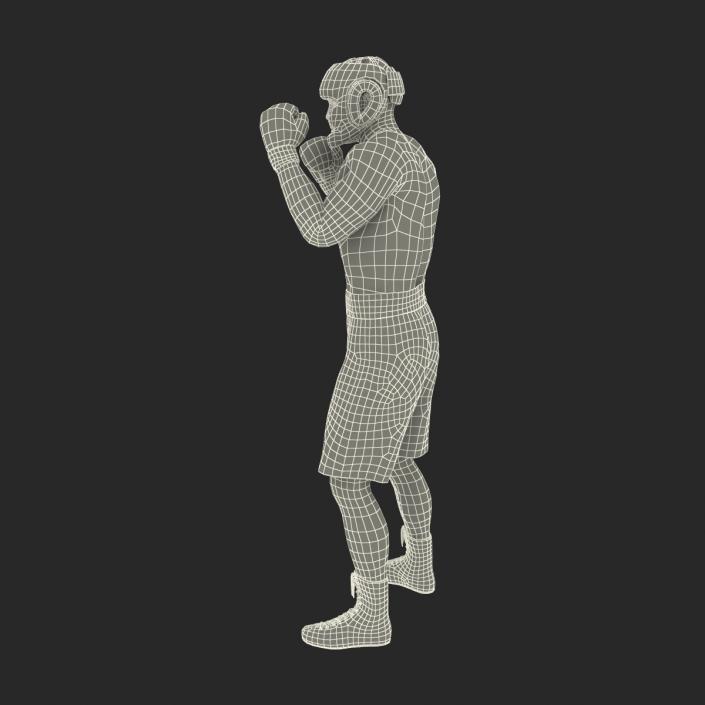 African American Boxer Pose 2 3D model