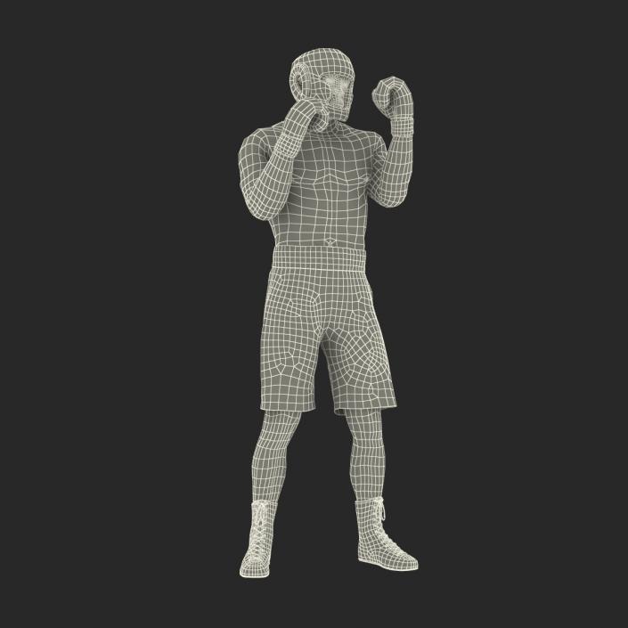 African American Boxer Pose 2 3D model