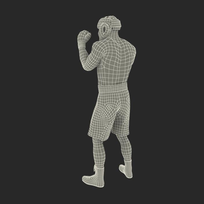 African American Boxer Pose 2 3D model