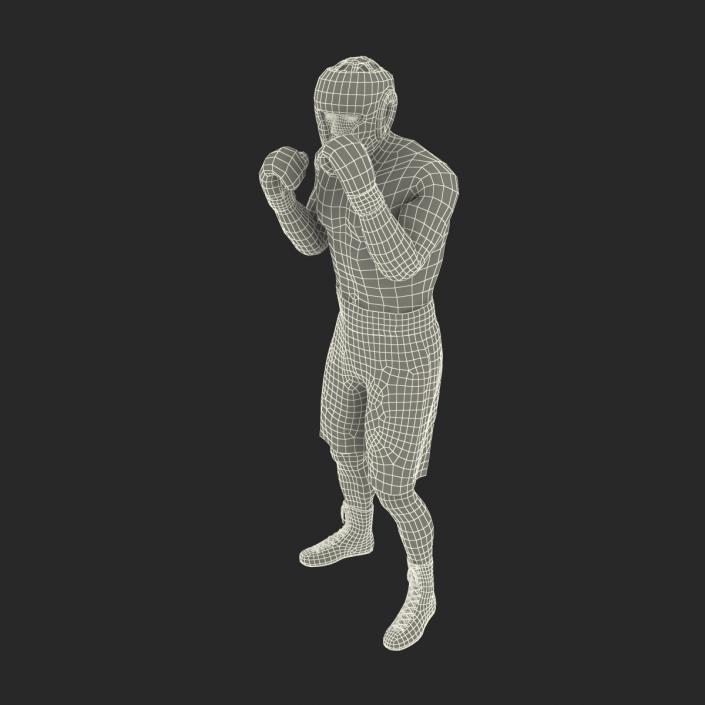 African American Boxer Pose 2 3D model