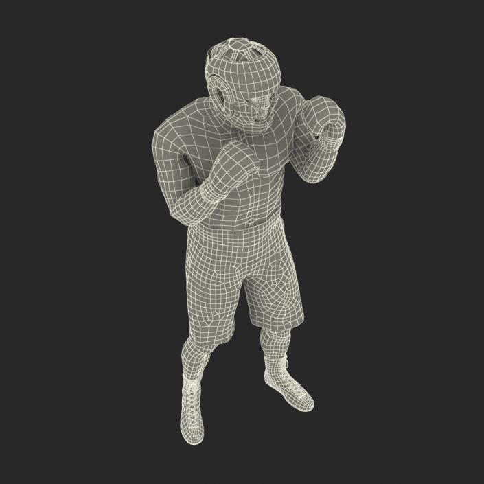 African American Boxer Pose 2 3D model