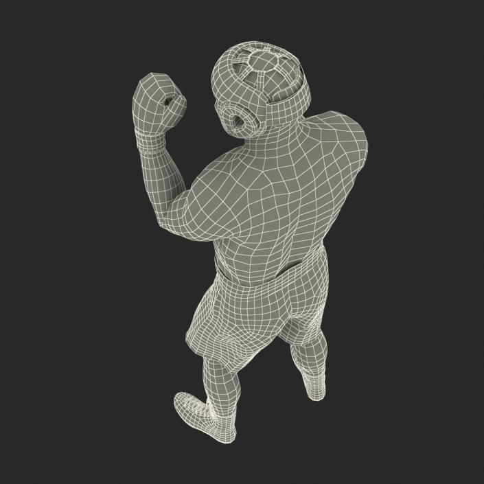 African American Boxer Pose 2 3D model