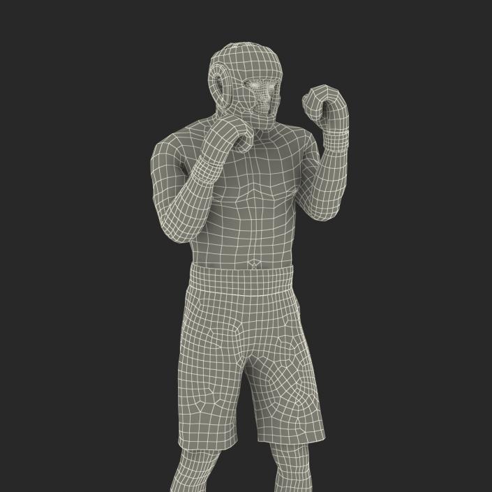 African American Boxer Pose 2 3D model