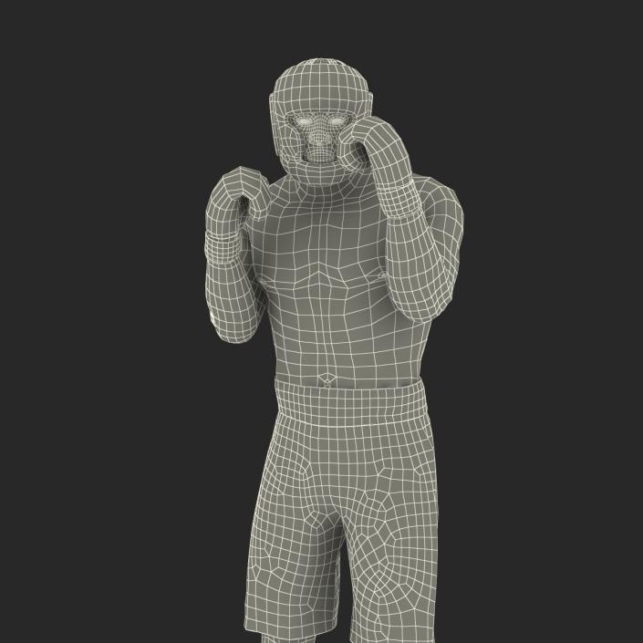 African American Boxer Pose 2 3D model