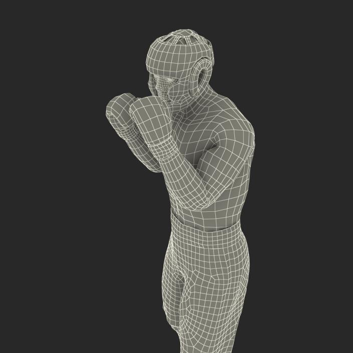 African American Boxer Pose 2 3D model