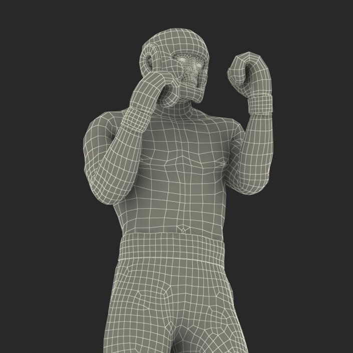 African American Boxer Pose 2 3D model