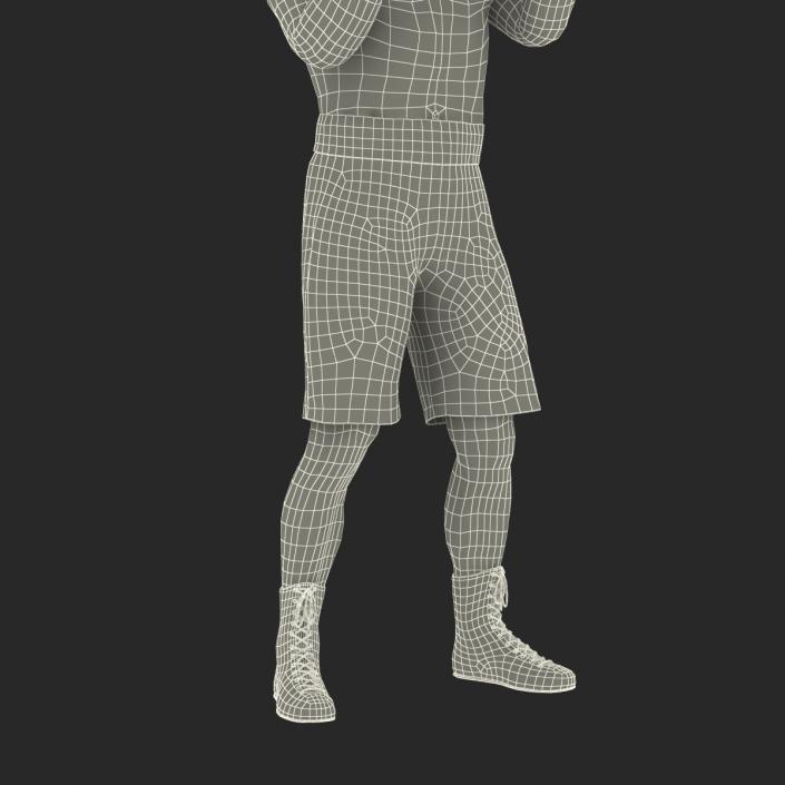 African American Boxer Pose 2 3D model