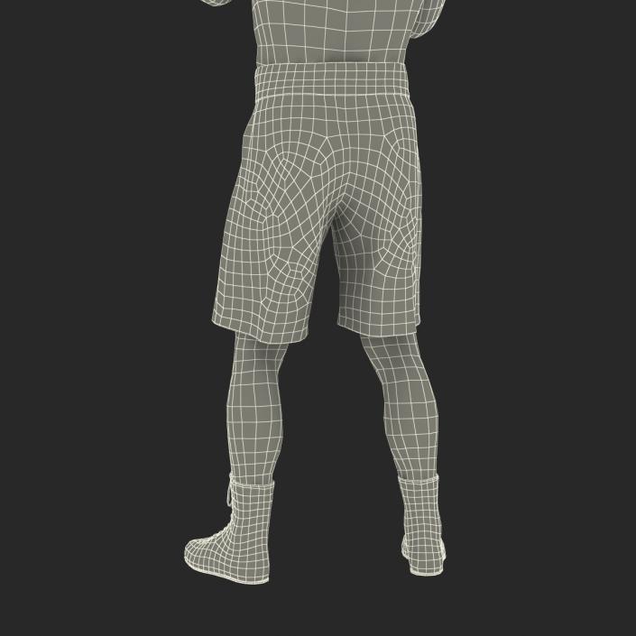 African American Boxer Pose 2 3D model