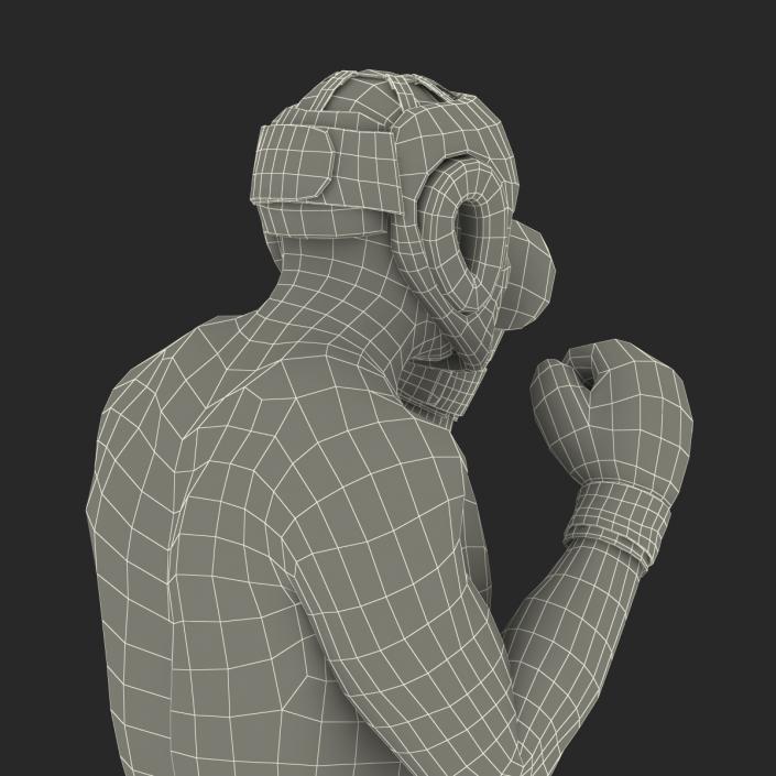 African American Boxer Pose 2 3D model